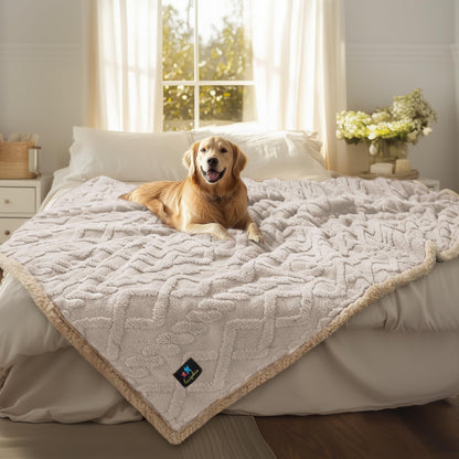 Luciphia Waterproof Blanket for Twin Bed Reversible Fleece Couch Cover