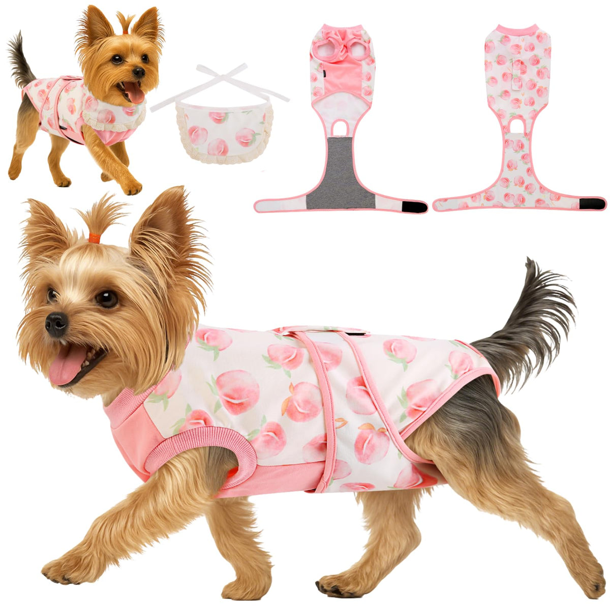 Surgery Recovery Suit for Female Male Dog, Soft Onesie After Spay Neuter,XS