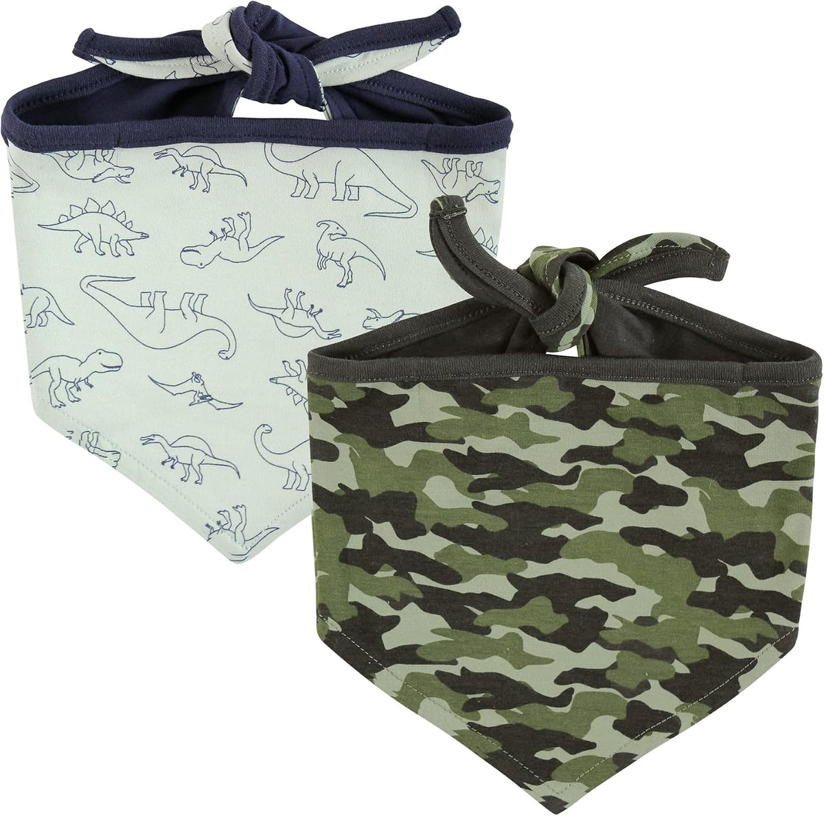 Luvable Friends Dog Reversible Pet Dog and Cat Bandana Bibs 2pk, Houndstooth Hearts, One Size