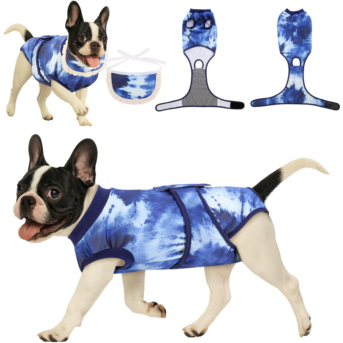 Surgery Recovery Suit for Female Male Dog, Soft Onesie After Spay Neuter,XS