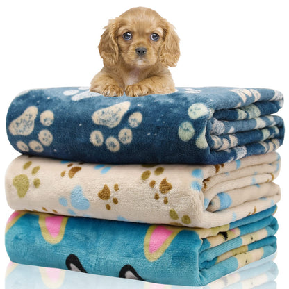 Rezutan Blanket for Large Dogs & Cats Soft Reversible Cute Paw 40"x31"