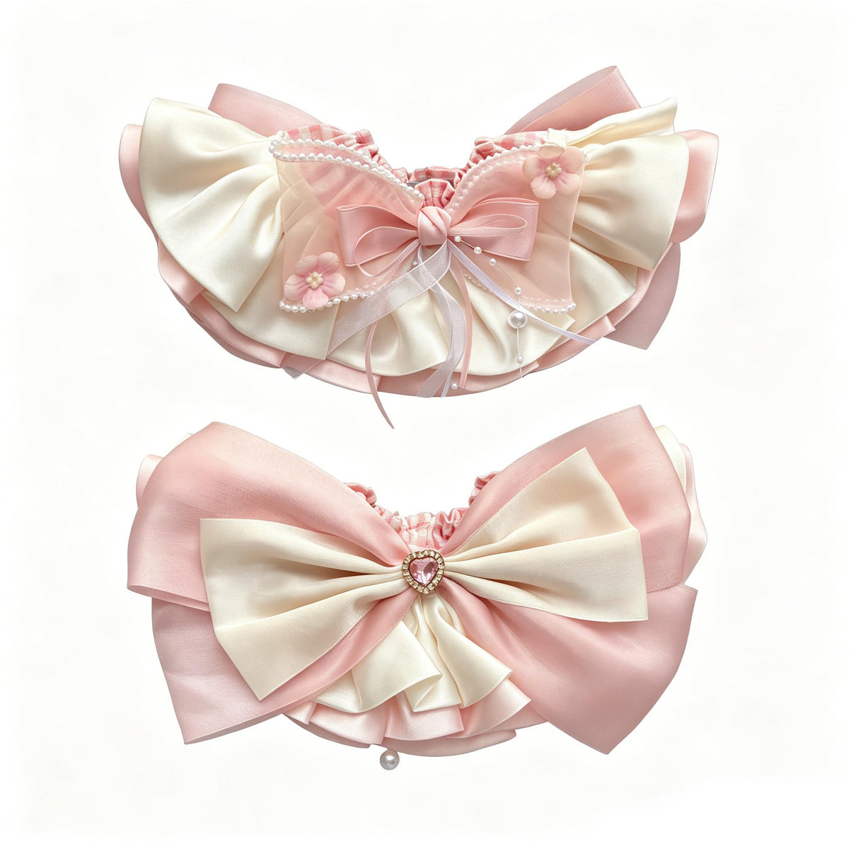 Princess Lace Satin Pet Bandana, Purple