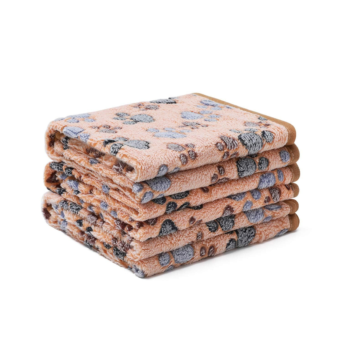 Luciphia 1 Pack 3 Blankets Fluffy Premium Fleece Pet Blanket Flannel Paw Printed Throw for Dog Cat(Small 23x16'', Grey)