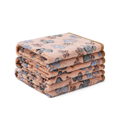 Luciphia 1 Pack 3 Blankets Fluffy Premium Fleece Pet Blanket Flannel Paw Printed Throw for Dog Cat(Small 23x16'', Grey)