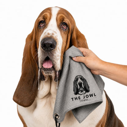 Dog Drool Towel for Large Dogs – Absorbent Microfiber Drool Catcher, Collar & Leash Attachment, Convenient Alternative to Drool Bibs (3 Pack)