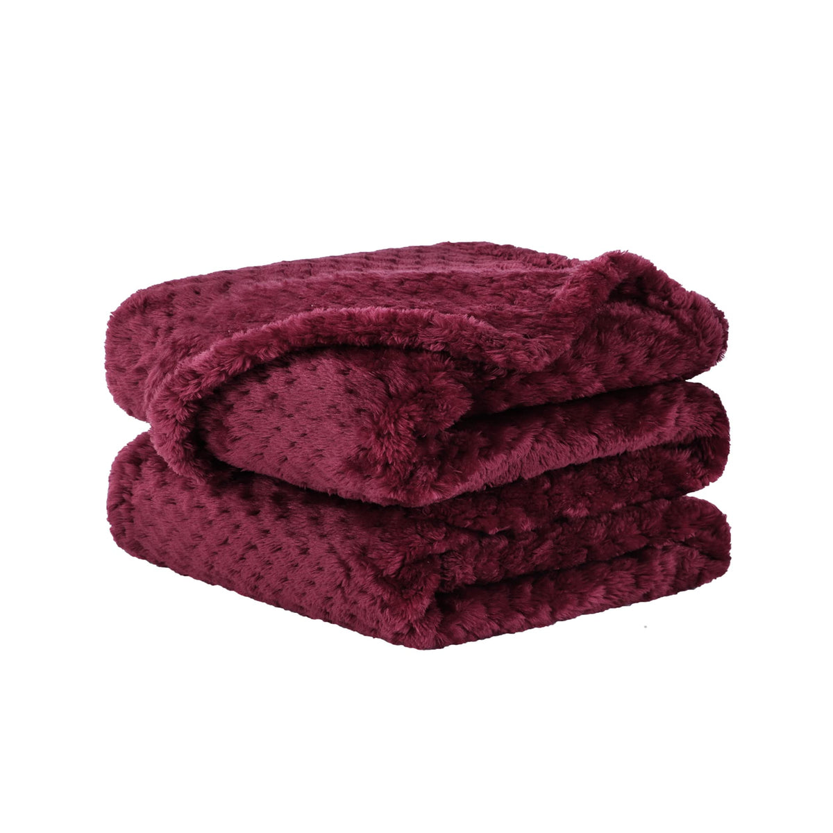 uxcell Fluffy Knitted Pet Blanket for Kitten Doggy 27x40 Burgundy