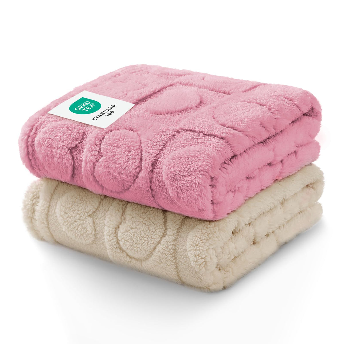 Luciphia 2 Pack Small Dog Blanket, Cozy Fleece Throw for Puppy Cat,30"x20"