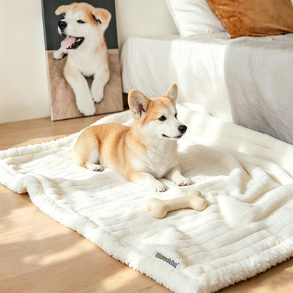 Waterproof Dog Blanket Soft Pet Cat Blanket 40x30 in Cream