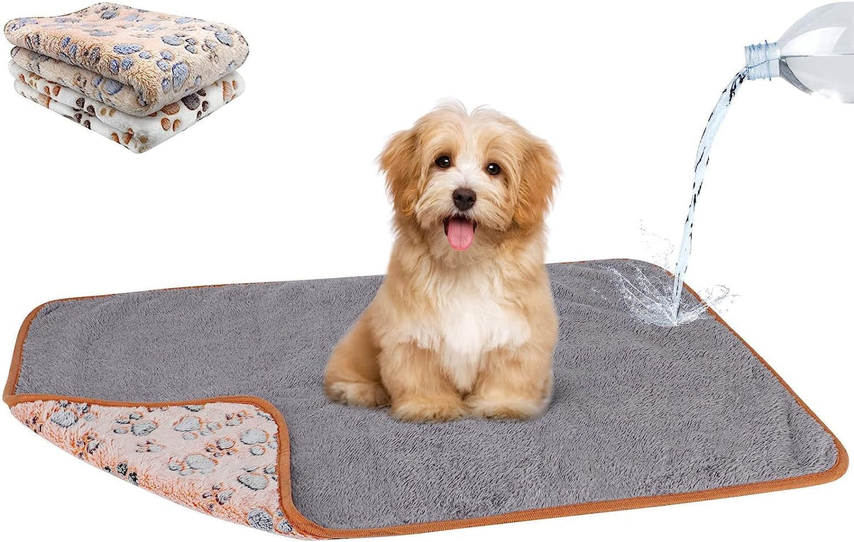 YUEPET 2 Pack Puppy Waterproof Blankets for Small Dogs, Dog Blanket 23"x16"