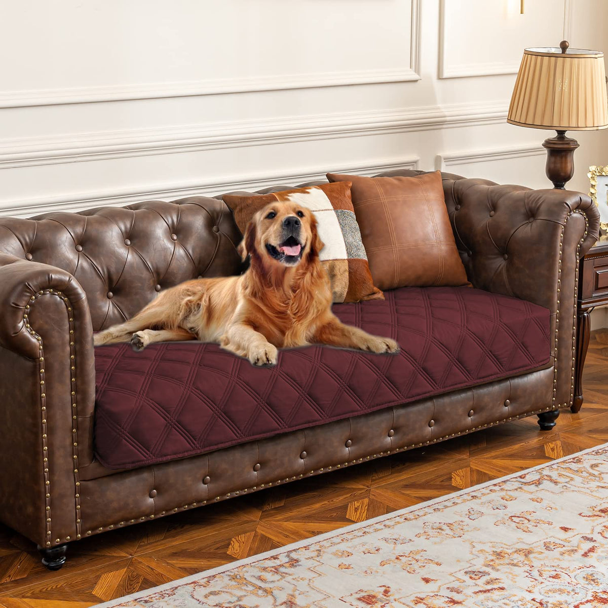Ameritex Waterproof Dog Bed Cover Pet Blanket with Anti-Slip Back