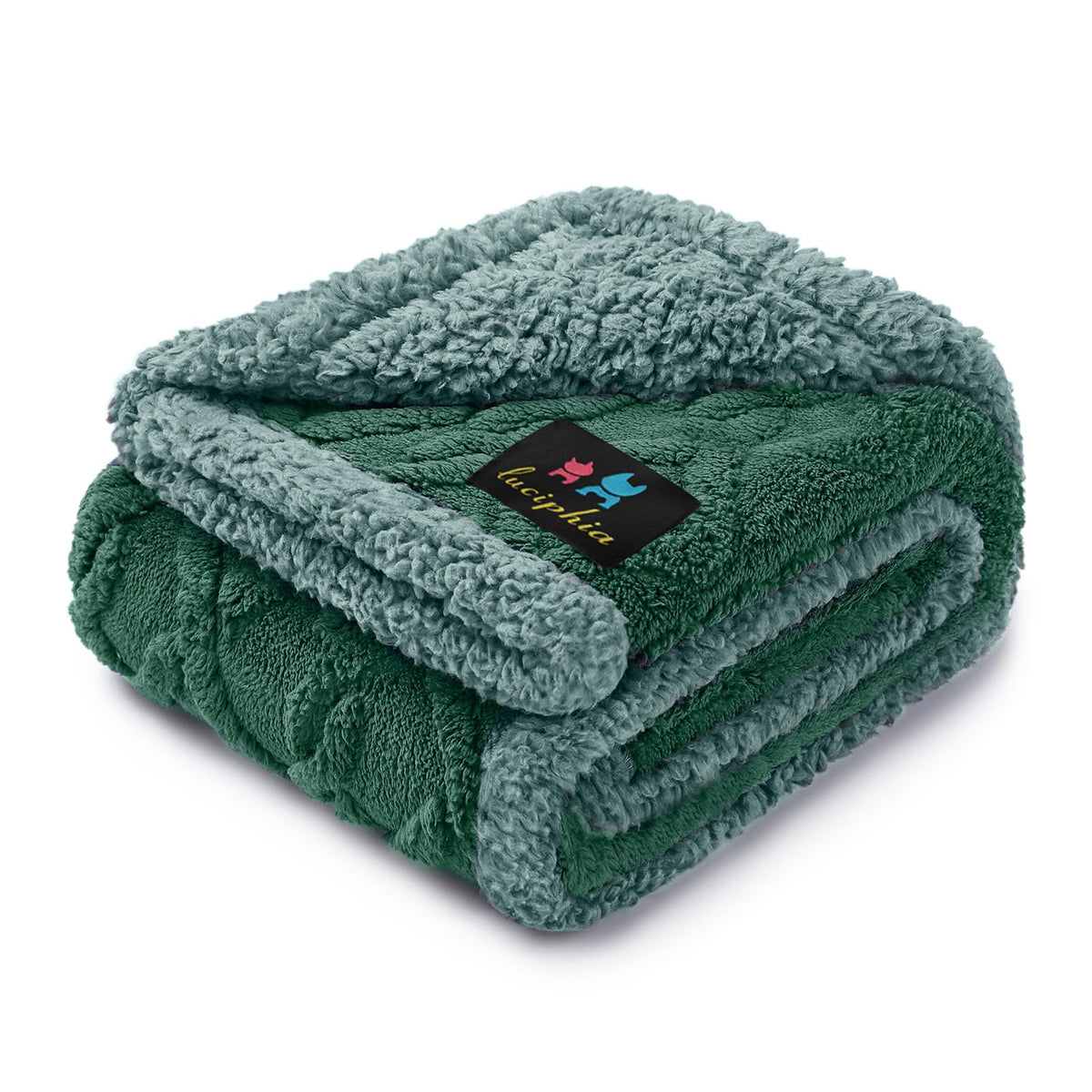 Luciphia Waterproof Blanket for Twin Bed Reversible Fleece Couch Cover