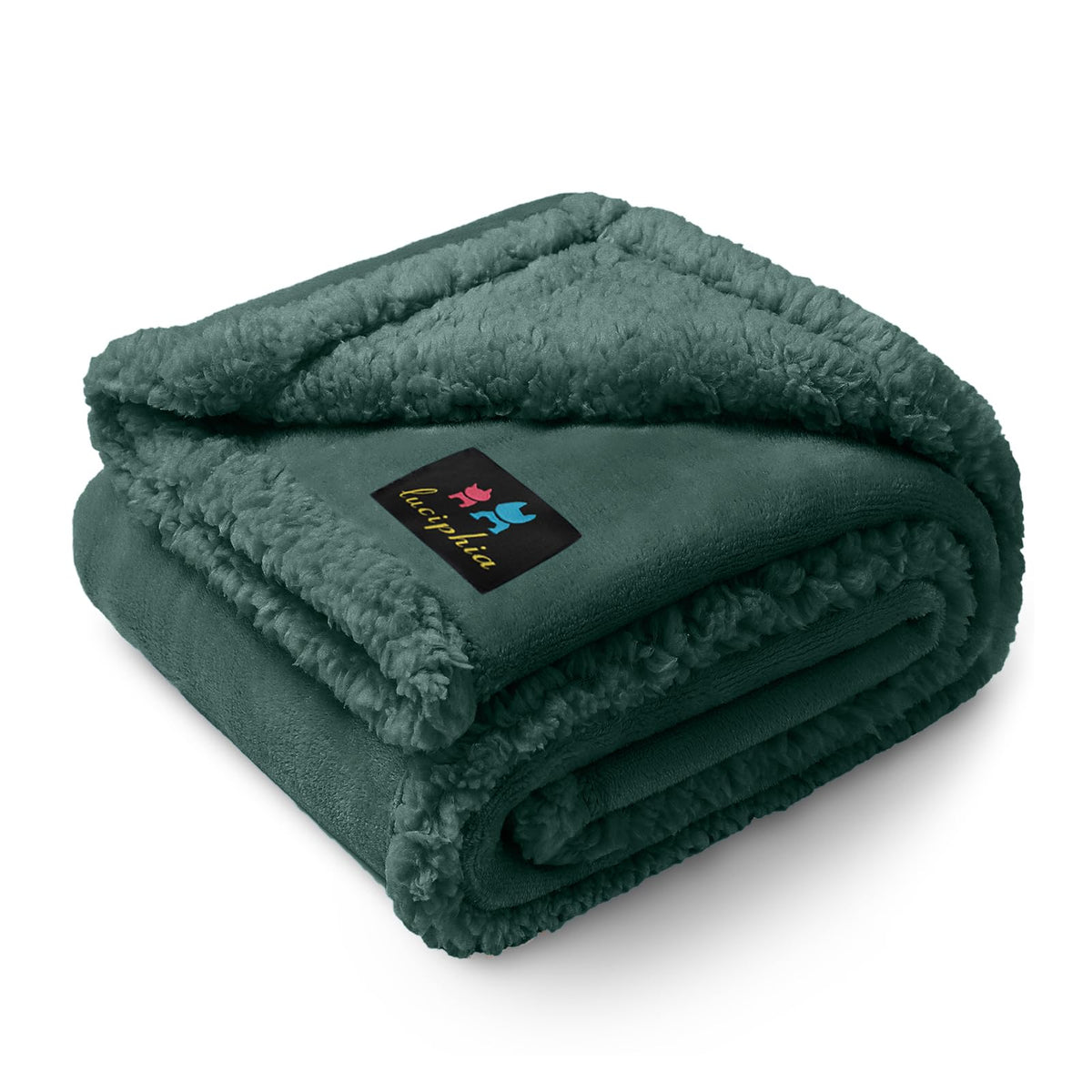 Luciphia Waterproof Blanket for Large Dog, Reversible Sherpa Bed Cover