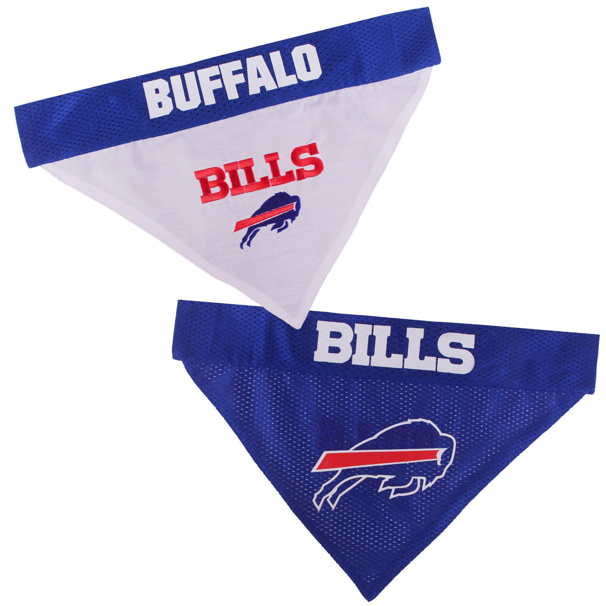 Pets First NFL DOG BANDANA - PHILADELPHIA EAGLES REVERSIBLE PET BANDANA. 2 Sided Sports Bandana with a PREMIUM Embroidery TEAM LOGO, Small/Medium. - 2 Sizes & 32 NFL Teams available, PHL-3217-S-M