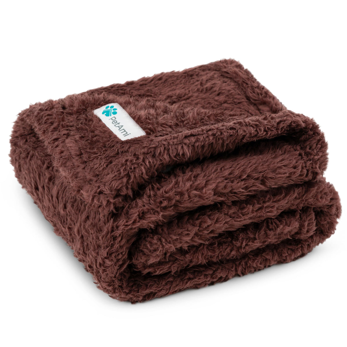 PetAmi Soft Plush Sherpa Dog Blanket for Pet Cat, Medium 29x40, Dusty Blue