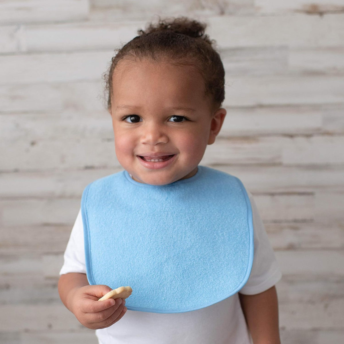 Neat Solutions 10 Pack Water Resistant Bib Set Blue/Grey Assorted, 10 Count, 0+ Months