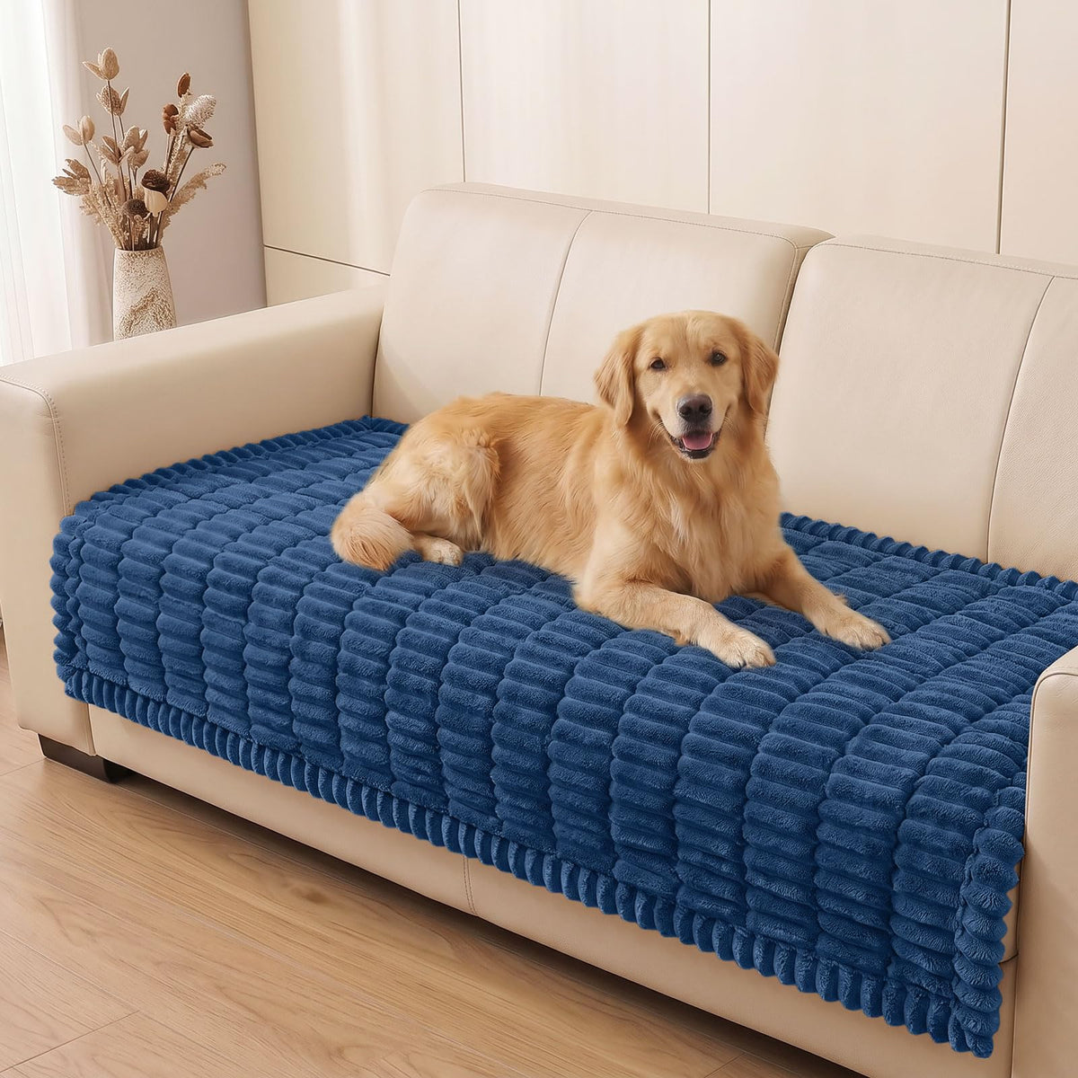 Smiry Couch Cover for Dogs, Non Slip Washable Sofa Protector for Pets