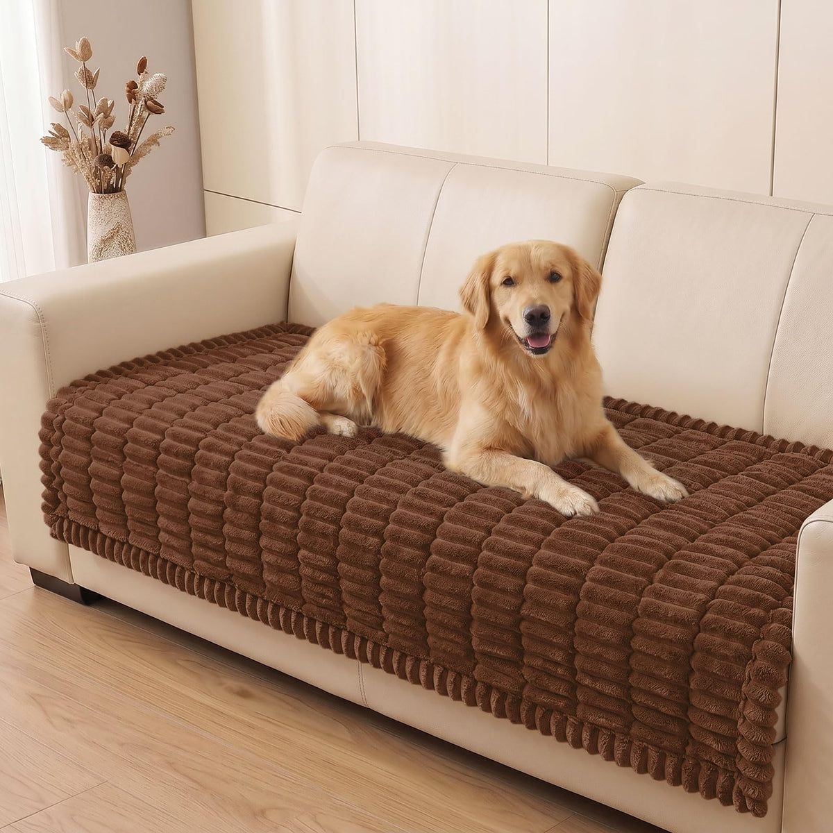 Smiry Couch Cover for Dogs, Non Slip Washable Sofa Protector for Pets