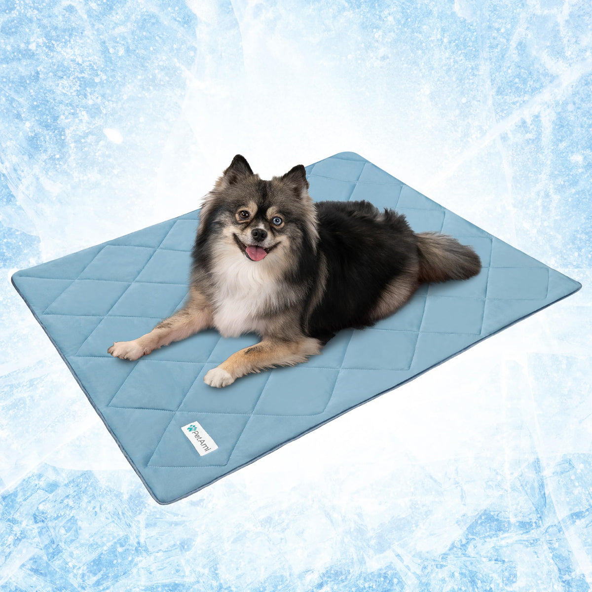 PetAmi Cooling Dog Blanket Lightweight Soft for Large Pet Cat, 40x60 Navy
