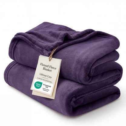 Bedsure GentleSoft Fleece Blanket Twin Size Grey - 300GSM Lightweight Plush Fuzzy Cozy Soft Warm Blanket for Bed, Sofa, Couch, Travel, Camping, 60x80 inches