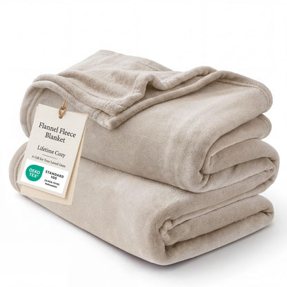Bedsure GentleSoft Fleece Blanket Twin Size Grey - 300GSM Lightweight Plush Fuzzy Cozy Soft Warm Blanket for Bed, Sofa, Couch, Travel, Camping, 60x80 inches