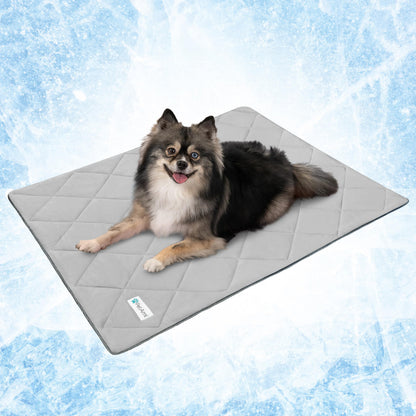 PetAmi Cooling Dog Blanket Lightweight Soft for Large Pet Cat, 40x60 Navy