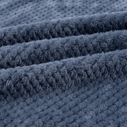Warm Soft Fuzzy Dog or Cat Blanket, Plush Fleece Throws for Puppy, Kitten, Medium, Large Dogs - Blue (M/32" x 40")