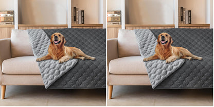 gogobunny Waterproof Pet Blanket for Bed, Washable Couch Cover for Dog Cat