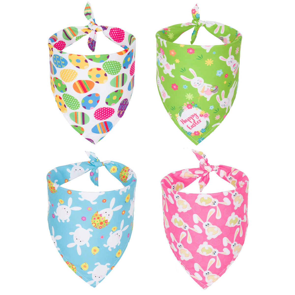 ADOGGYGO 4 Pack Dog Bandana Christmas Pet Scarf Triangle Bibs Kerchief Set Pet Christmas Costume Accessories Decoration for Large and X-Large Dogs (X-Large)