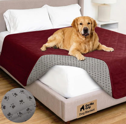 GORILLA GRIP® Waterproof Dog Blanket, Couch Cover for Dogs, 82x102 Charcoal