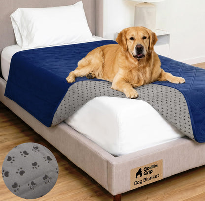 GORILLA GRIP® Waterproof Dog Blanket, Couch Cover for Dogs, 82x102 Charcoal