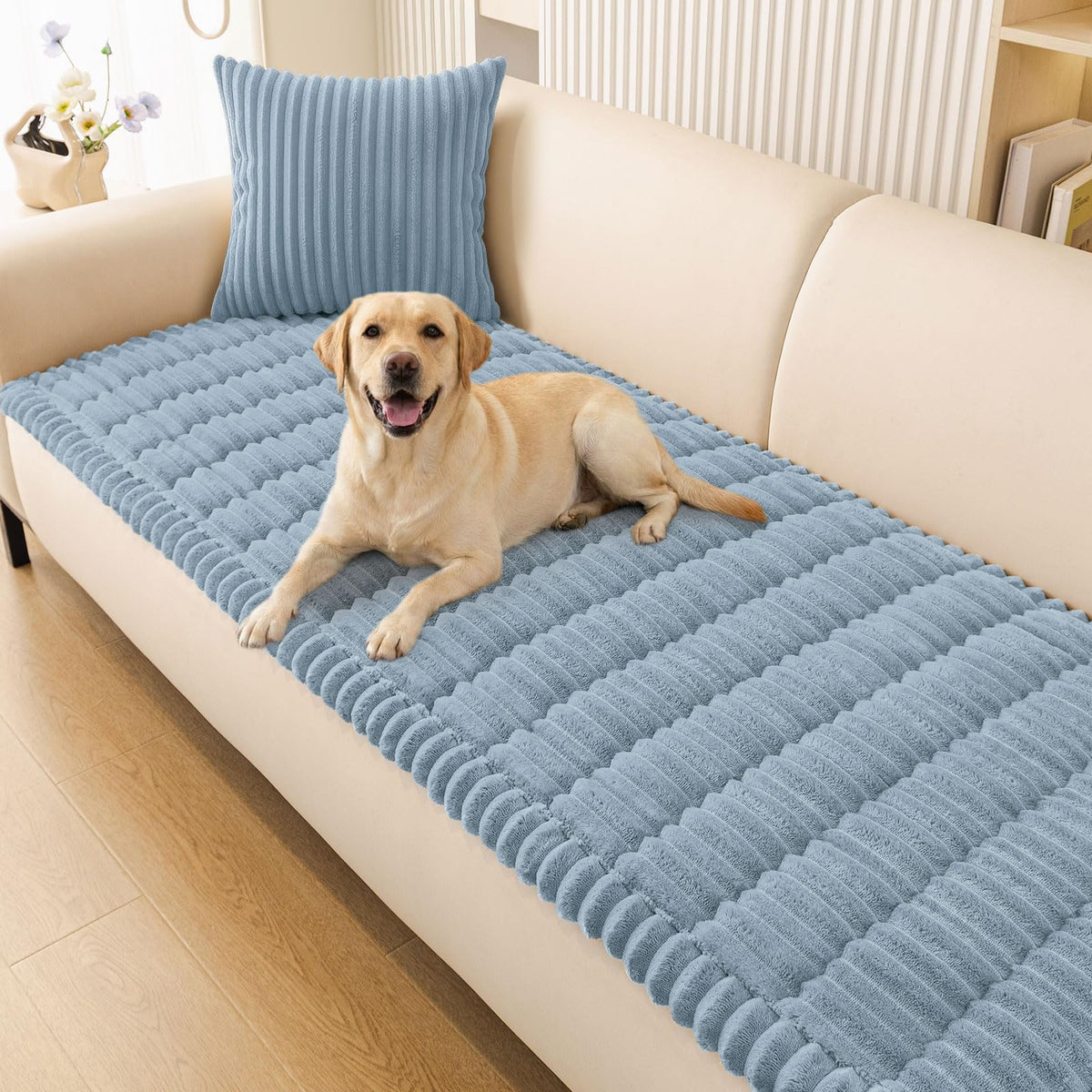 Smiry Couch Cover for Dogs, Non Slip Washable Sofa Protector for Pets