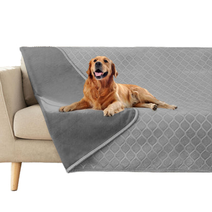 Waterproof Dog Blanket, Soft Reversible Throw for Couch & Bed Protection