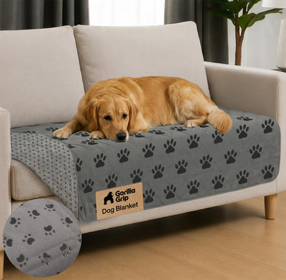 GORILLA GRIP® Waterproof Dog Blanket, Couch Cover for Dogs, 82x102 Charcoal