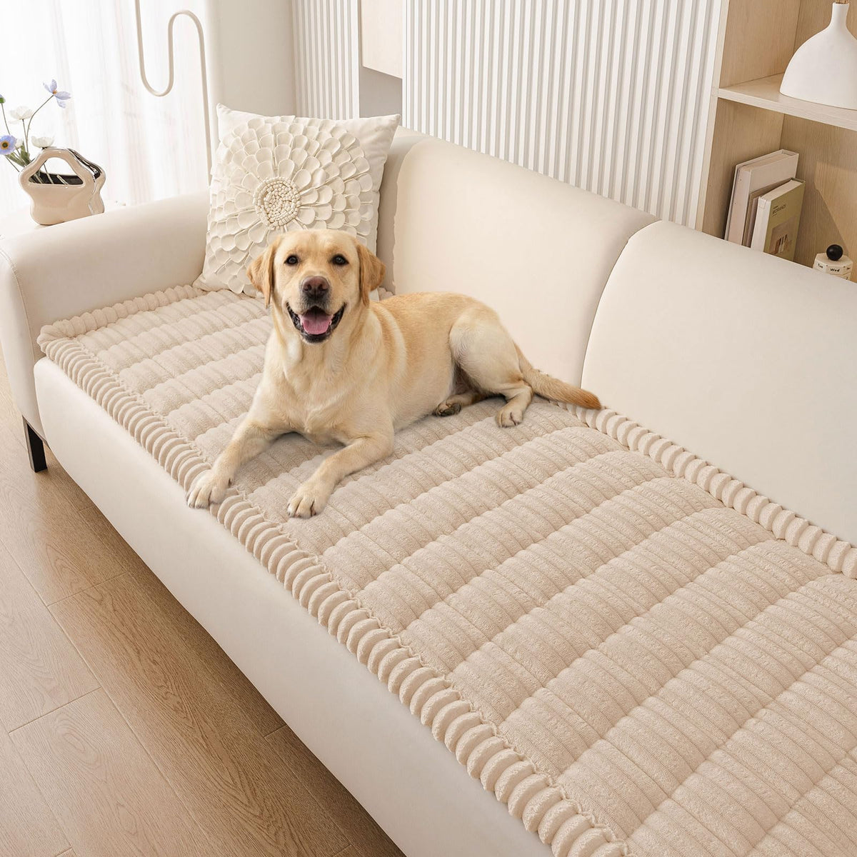Smiry Couch Cover for Dogs, Non Slip Washable Sofa Protector for Pets