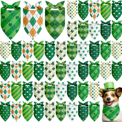Weewooday 50 Pcs Fall Dog Bandanas Bulk for Autumn Pet Soft Bibs Adjustable Squirrel Fox Hedgehog Kerchief Bandana for Small Medium Large Grooming Accessories (Fall Animals, 25.6 x 17.7 x 17.7 Inch)