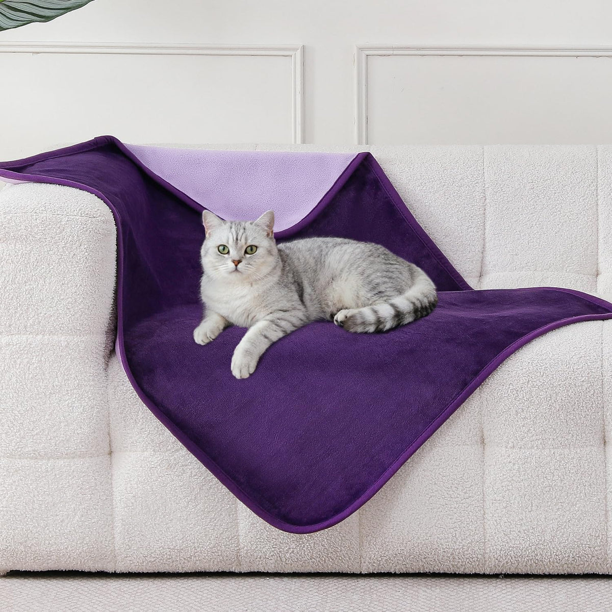 Waterproof Blanket Bed Cover 60"x80" for Adults or Pets, Dusty Pink