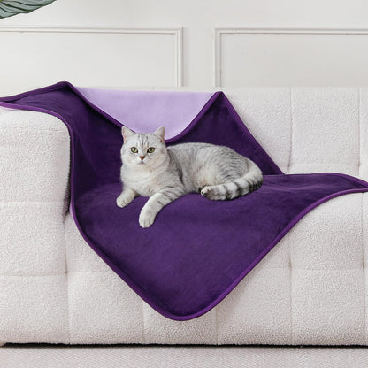 Waterproof Blanket Bed Cover 60"x80" for Adults or Pets, Dusty Pink