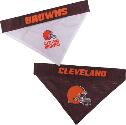 Pets First NFL DOG BANDANA - PHILADELPHIA EAGLES REVERSIBLE PET BANDANA. 2 Sided Sports Bandana with a PREMIUM Embroidery TEAM LOGO, Small/Medium. - 2 Sizes & 32 NFL Teams available, PHL-3217-S-M