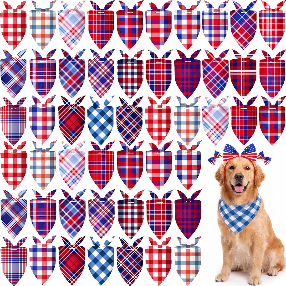 Abbylike 50 Pcs Halloween Dog Bandanas Bulk, Pumpkin Ghost Bat Skull