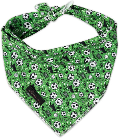 ARING PET Summer Dog Bandana-Cute Blue Dog Bandanas, Comfortable Pet Scarf Dogs Triangle Bibs for Small to Large Boy Girl Dogs and Cats