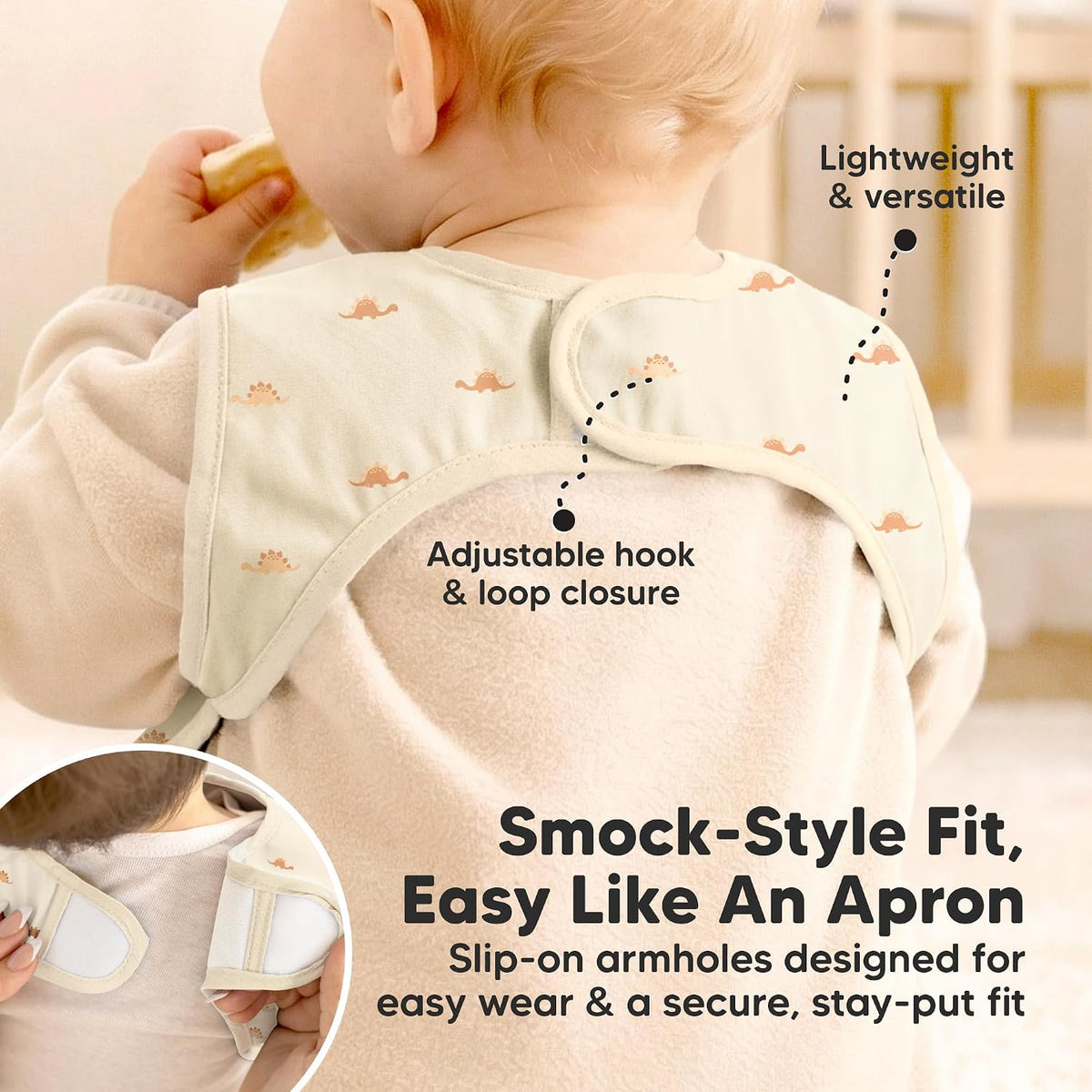 KeaBabies Waterproof Bibs for Baby Girl,Boy, 2-pk Lightweight (Pets & Paws)