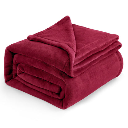 Bedsure GentleSoft Fleece Blanket Twin Size Grey - 300GSM Lightweight Plush Fuzzy Cozy Soft Warm Blanket for Bed, Sofa, Couch, Travel, Camping, 60x80 inches