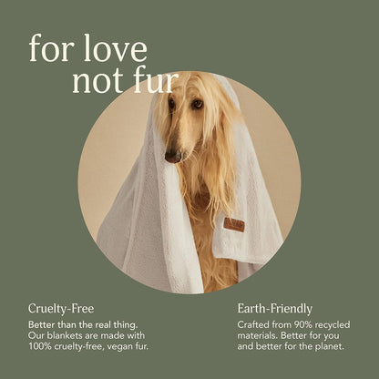 UnHide Lil’ Marsh Pet Blanket, Extra Soft Faux Fur, Washable Dog Blanket