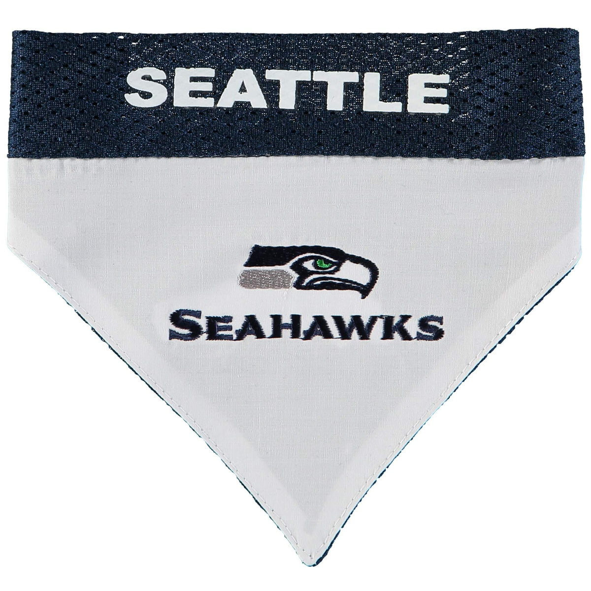 Pets First NFL DOG BANDANA - PHILADELPHIA EAGLES REVERSIBLE PET BANDANA. 2 Sided Sports Bandana with a PREMIUM Embroidery TEAM LOGO, Small/Medium. - 2 Sizes & 32 NFL Teams available, PHL-3217-S-M