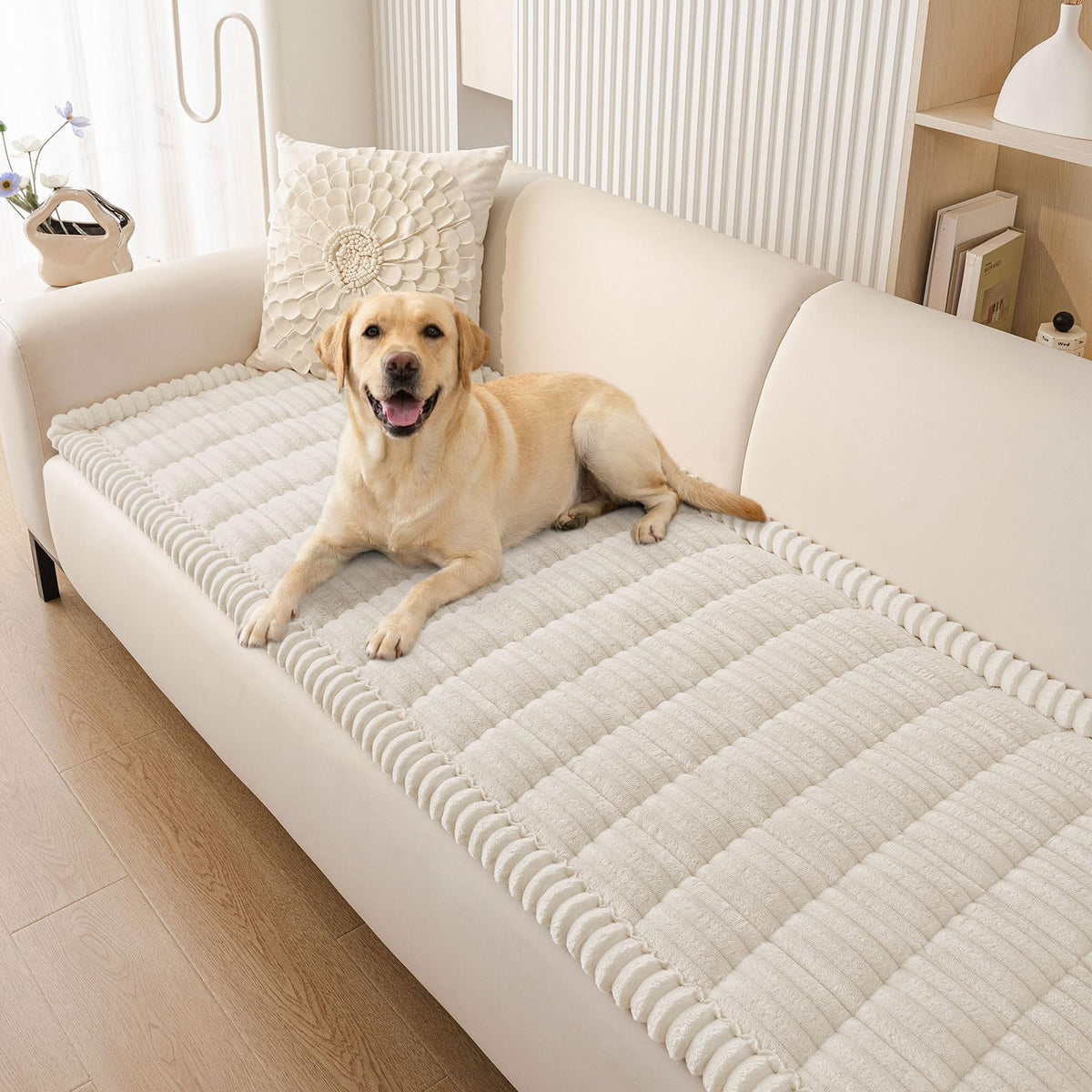 Smiry Couch Cover for Dogs, Non Slip Washable Sofa Protector for Pets
