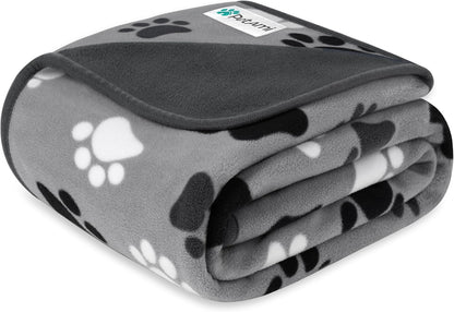 PetAmi Waterproof Dog Blanket, Leakproof Pee Proof Cat Blanket, 40x60 Paw