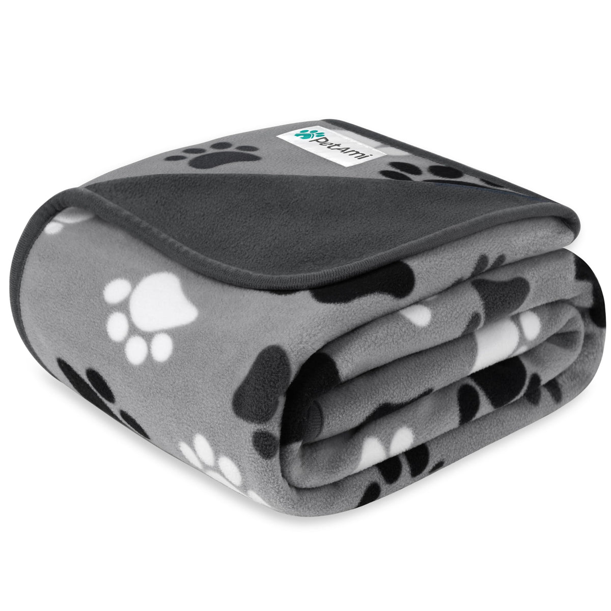 PetAmi Waterproof Dog Blanket, Leakproof Pee Proof Cat Blanket, 40x60 Paw