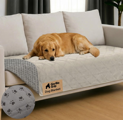 GORILLA GRIP® Waterproof Dog Blanket, Couch Cover for Dogs, 82x102 Charcoal