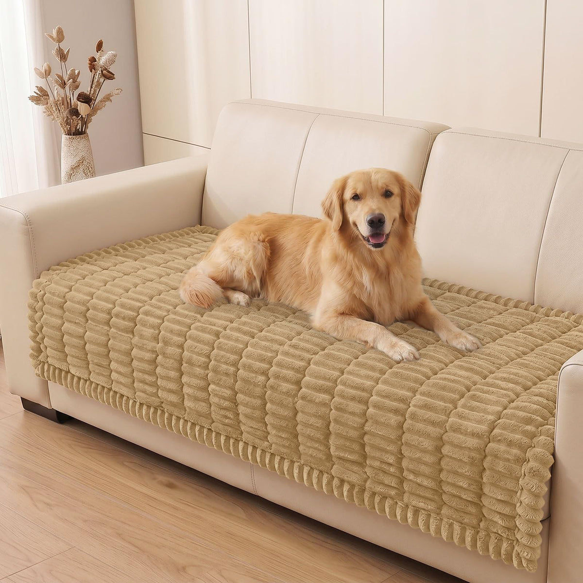 Smiry Couch Cover for Dogs, Non Slip Washable Sofa Protector for Pets