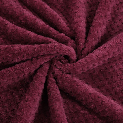 uxcell Fluffy Knitted Pet Blanket for Kitten Doggy 27x40 Burgundy
